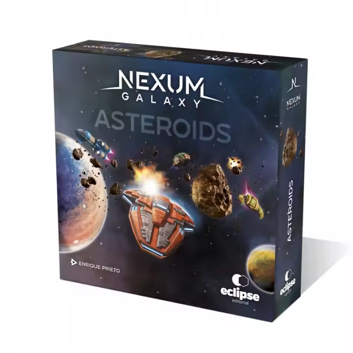 NEXUM: EXPANSIÓN ASTEROIDS, complementa al juego base "Nexum Galaxy" de Draco Ideas con nuevas formas de juego. - 1