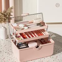 Organizador de almacenamiento de maquillaje, organizador de maquillaje de gran capacidad con cubierta visual transparente - details 2