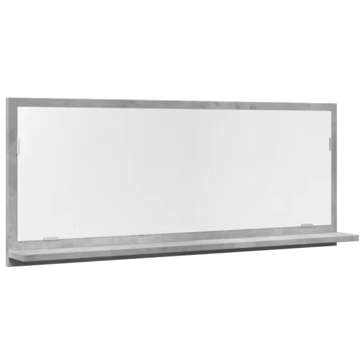 Espejo Mueble baño Madera Ingeniería gris Hormigón 90x11x37 cm - 1