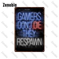 Tin Sign De Metal Video Games Decoración Para La Habitación Del Juego Zona Gamer Placa De Hierro Decorativa Rectangular - details 15
