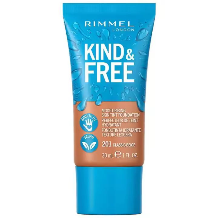 Rimmel Kind & Free Skin Tint Foundation 201 Classic Beige 30Ml - 1