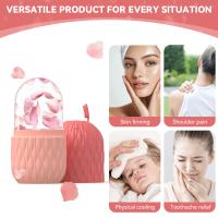Rodillo De Hielo Para El Rostro 1/3pcs Herramienta De Cuidado De La Piel Reutilizable De Silicona Y Acero Inoxidable Gua Sha Rollo Facial Para Contorno Y Levantamiento - details 4