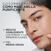 L'ORÉAL Paris | Pack de 2 Men Expert Derma Control S.O.S Pimple Paste Solución Anti-impefecciones con Niacinamida y Ácido Glicólico - details 1