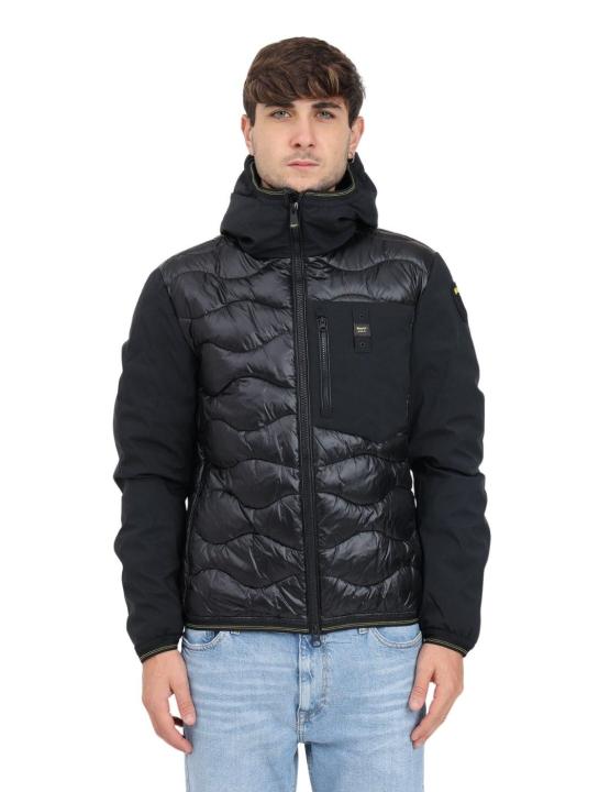 Blauer Giubbini Corti Imbottito Piuma Chaqueta Acolchada Para