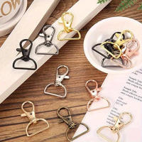 10Pcs Hebilla Giratoria Para Cadena De Llaves Hacer Llaveros Herramienta De Hardware Para Bolso Y Artesanía DIY Clip De Cierre De Snap Para Lanyard - details 1