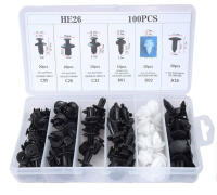 Kit De Clip De Automóvil Con Cierre Rápido Mixed Retenedor De Empuñadura De Plástico Para Panel De Puerta Parachoques Empaque En Caja O Bolsa - details 1