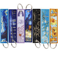 Llavero De Bordado Con Pintura De Van Gogh Llavero De Moto Coche Mochila Regalo Para Hombres Y Mujeres Estilo Trendy - details 0