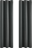 Cortinas de encaje confeccionadas con anillos cortinas térmicas para dormitorio sala de estar 42x90 pulgadas gris oscuro conjunto de 2 - details 0