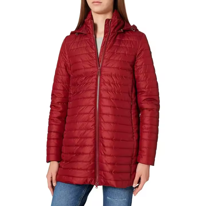 Abrigo Geox. Abrigo GEOX W Ascythia Chaqueta Mujer, TALLA 38 ,COLOR ROJO - 1