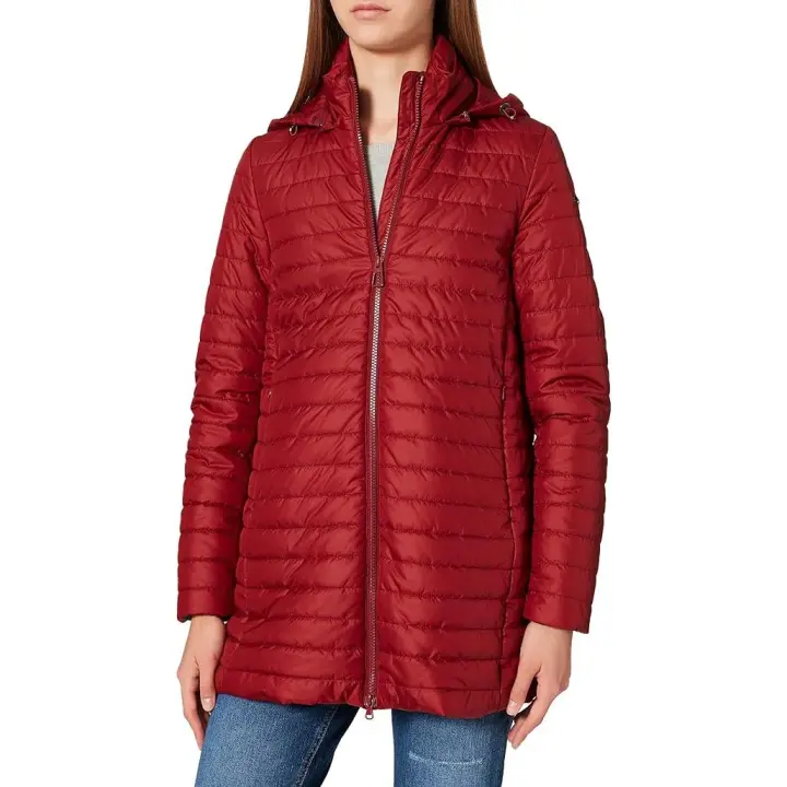 Abrigo Geox. Abrigo GEOX W Ascythia Chaqueta Mujer, TALLA 38 ,COLOR ROJO - 1