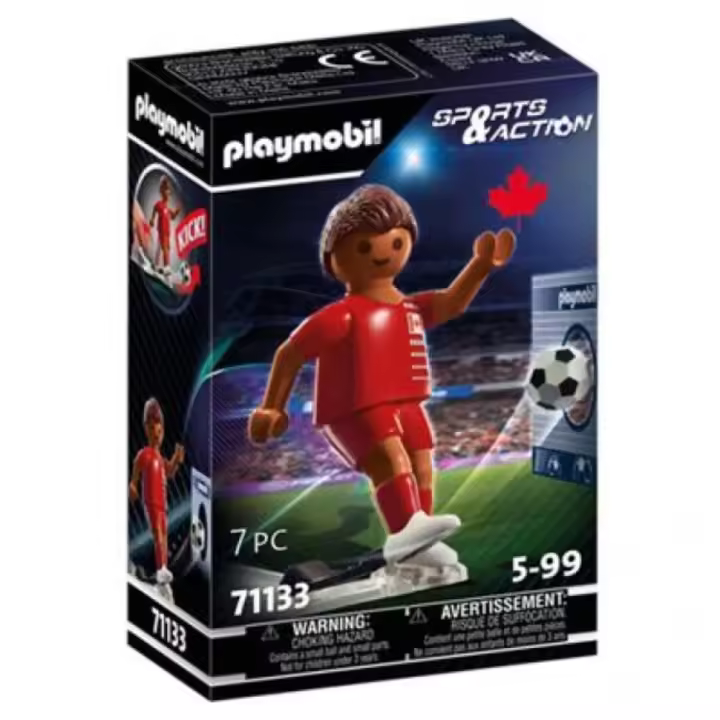 Jugador de fútbol de Canadá PLAYMOBIL figura futbolista (71133) - 1