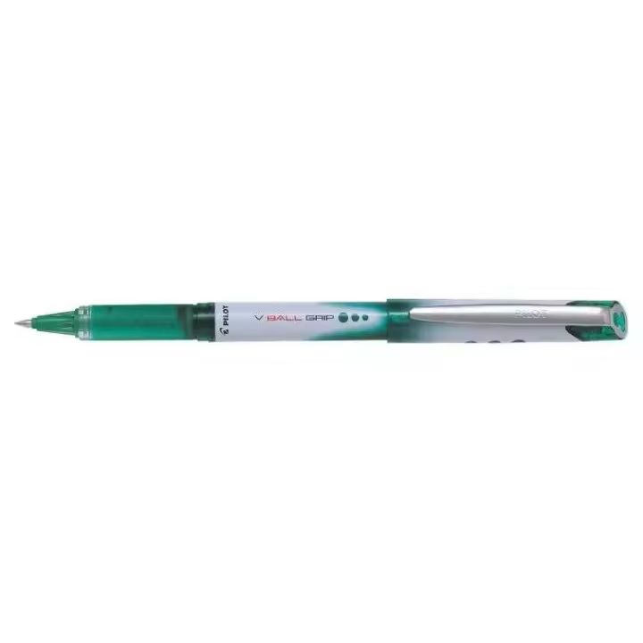 Bolígrafo Pilot V Ball Grip 05 - Punta Cónica 0.5mm - Verde (12 Uds) - 1