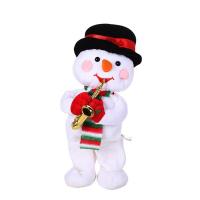 Muñeca De Peluche 32cm Tema Navidad Cantando Divertida Bajo Eléctrico Saxofón Dancer Santa Reindeer Decoración Creativa De Navidad - details 6