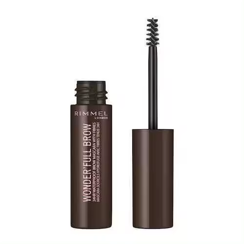 Rimmel - Máscara de Cejas Wonder'full Brow 003 Dark Brown Con Aceite de Argán - 1
