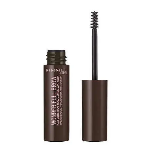 Rimmel - Máscara de Cejas Wonder'full Brow 003 Dark Brown Con Aceite de Argán - 1