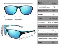 Gafas De Sol Polarizadas Para Ciclismo Y Exterior Protección UV400 Antiglareancia Para Hombre Y Mujer Ideal Para Conducta Pesca Y Senderismo - details 1