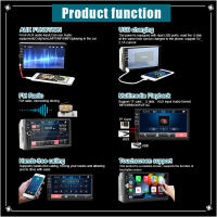 Reproductor MP5 De 7 Pulgadas Con Pantalla Táctil Carplay Bluetooth HD Calidad De Sonido Sin Pérdida Video De Coche Retrovisor Hands-free Plug-in Soporte Para Control Del Volante - details 1