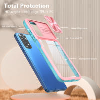 Funda Transparente Antigolpes Para Redmi Note 12 11 10 9 11E 11S 10T 4G 5G pro Max Con Protección De Cámara Slide Metal Compatible Con XIAOMI - details 5