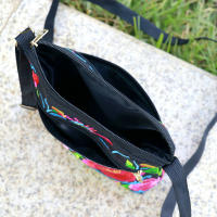 Nueva Bandolera De Hombro Para Mujer Estilo Étnico Con Bordado Tres Cremalleras Pequeño Bolso De Mano Casual De Lona Viaje - details 8