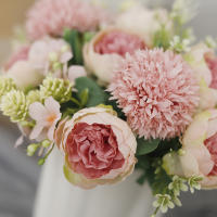 Bouquet De Novia Artificial En Blanco De Seda Peonia Decoración De Fiesta Y Jardín Para Bodas Aniversarios Cumpleaños Y Más - details 6