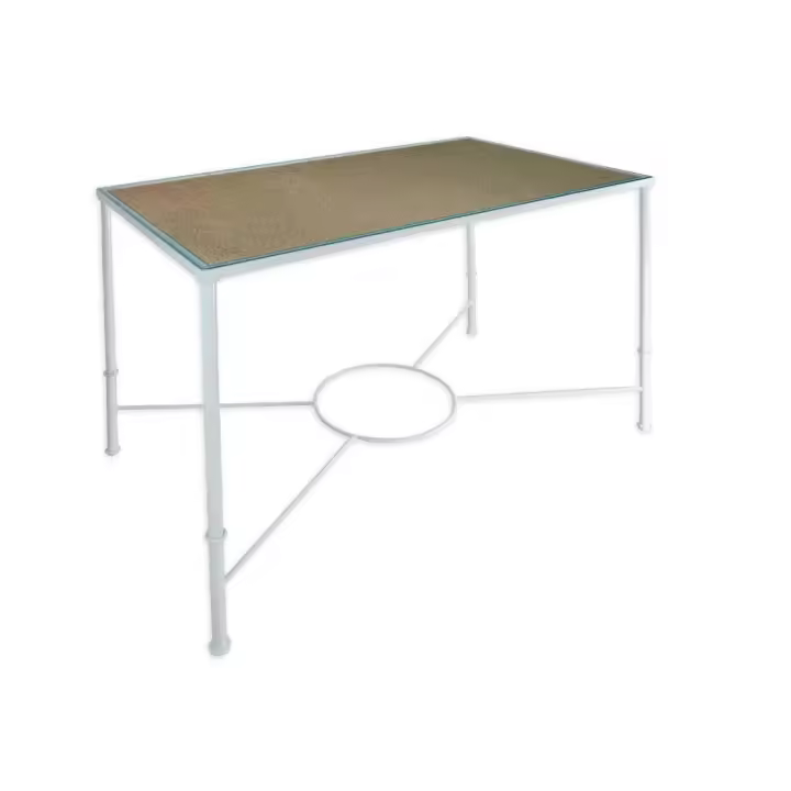 Mesa de Forja Alcolea regulable con Tabla y Cristal. Factory Muebles - 1