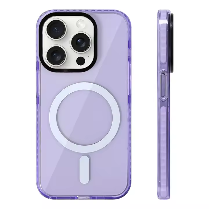 Funda Magnética Transparente Magsafe para Teléfono, Cubierta de Silicona Antigolpes para iPhone 13, 14, 16 Pro, 12, 15 Pro Max - 1