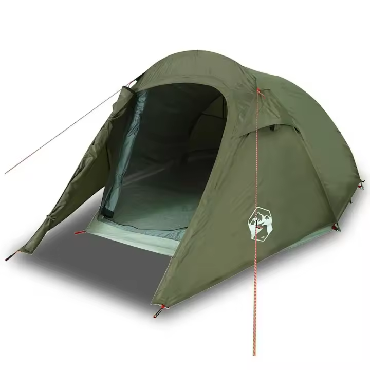 vidaXL Tienda de campaña túnel para 3 personas impermeable verde oliva - 1