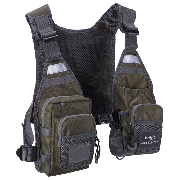 Chaleco De Pesca Ultra Ligero Bassdash FV08 Para Hombres Y Mujeres Portátil Tamaño Unico Ajustable Para La Mayoría