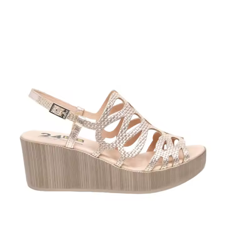 Sandalias 24Hrs para Mujer en Color Oro - Cómodas y Elegantes - 1