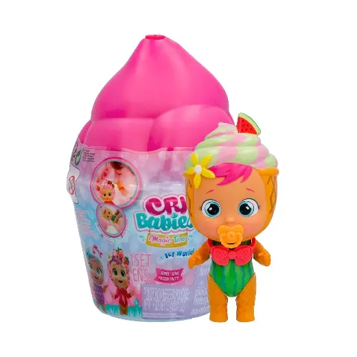BEBÉS LLORONES LÁGRIMAS MÁGICAS Icy World Frozen Frutti | Muñeca sorpresa Coleccionable que huele a Fruta, Llora y hace Nieve - Juguete niños +3 Años - 1
