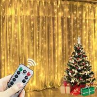 Luces De Enredadera LED Con Control Remoto USB 8 Modos Decoración De Navidad Y Bodas Para Dormitorio Y Hogar Luces De Hada - details 9
