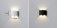 Lámpara De Pared Exterior Impermeable En Aleación De Aluminio Para Dormitorio Y Sala De Estar Iluminación Decorativa Moderna Fuente De Energía AC Certificación CE Protección IP55 - details 1