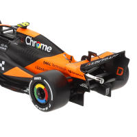 Burago - Coche McLaren MCL38 Lando Norris escala 1:24, edición GP Miami 2024, réplica oficial con figura del piloto, acabados realistas y decoración de competición - details 4