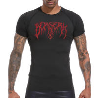 Camiseta De Compresión Para Gimnasio Y Ejercicio Rápida Secado Con Estampado Berserk Para Hombres Camiseta De Base Transpirable Deporte - details 3
