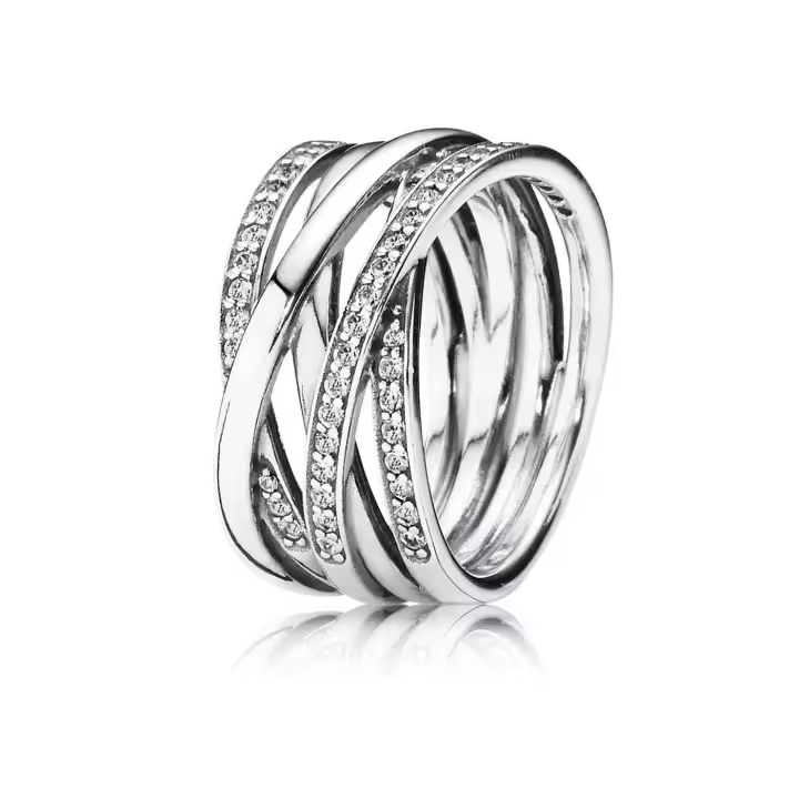 Pandora Anillo Entrelazados Plata Circonitas - 1