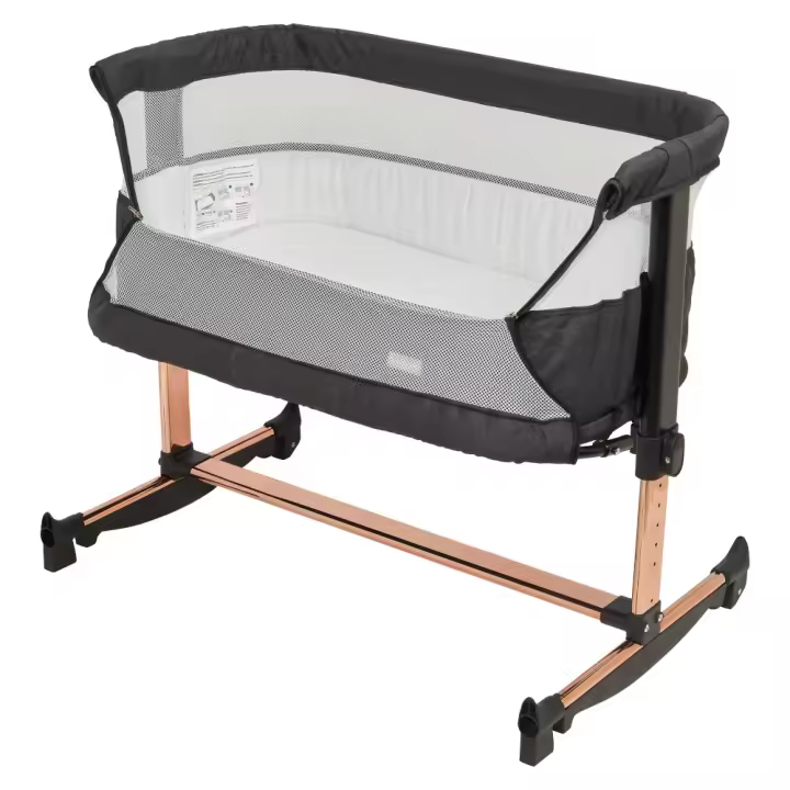 Berço Co-Sleep babyGO Vivaldi Black - Gold - 1