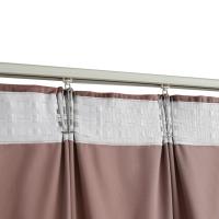 vidaXL Cortinas opacas ganchos 2 pzas terciopelo rosa viejo 140x175 cm - details 3