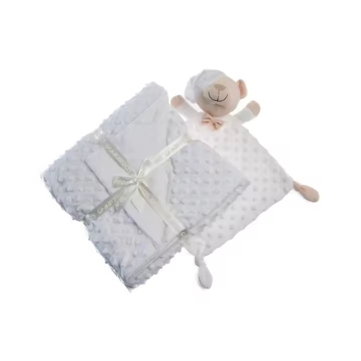 Manta burbuja para bebé + Dou Dou 10339, Color Blanco, 100% poliéster, Gamberritos - 1