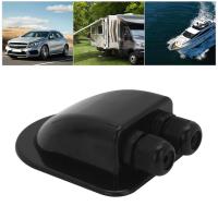 Caja De Gland De Doble Entrada Para Techo De Panel Solar Negro Plástico Para Camper RV Barco Unidad De Instalación En La Parte Superior - details 1