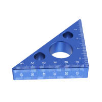 Regla De Ángulo Precisa De Aluminio 45/90 Grados Escala Métrica Herramienta Multifuncional Para Carpintería Regla De Altura Engrosada - details 17