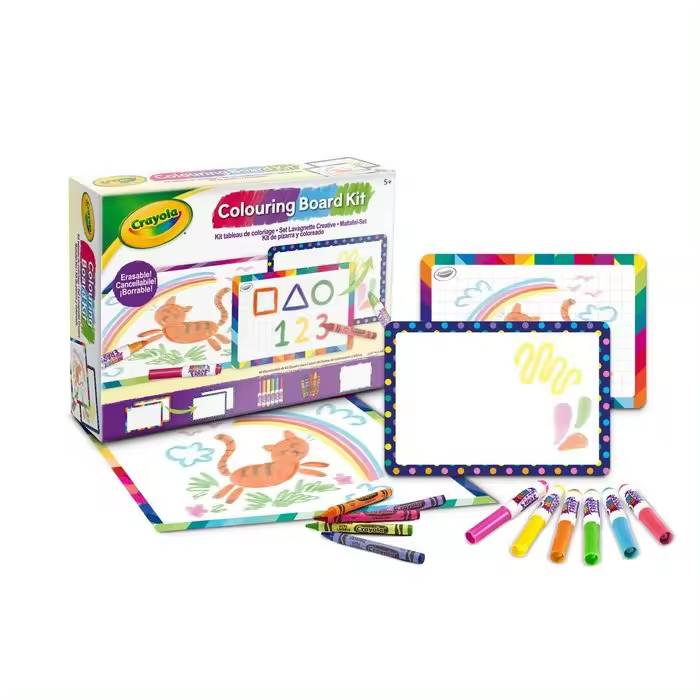 CRAYOLA JUEGO MIS PRIMERAS CREACIONES SET PIZARRAS PARA COLOREAR JUEGOS EDUCATIVOS 26x6x19 Cms. - 1