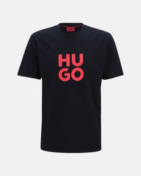 HUGO 50523839 DALTORIP Camisetas Manga corta Hombre Negro - 1