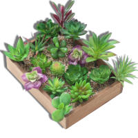 12 Piezas De Mini Plantas De Suculentas Artificiales Para Decoración No Envasadas Colores Aleatorios Para Jardín Al Aire Libre Y Fiestas - details 1
