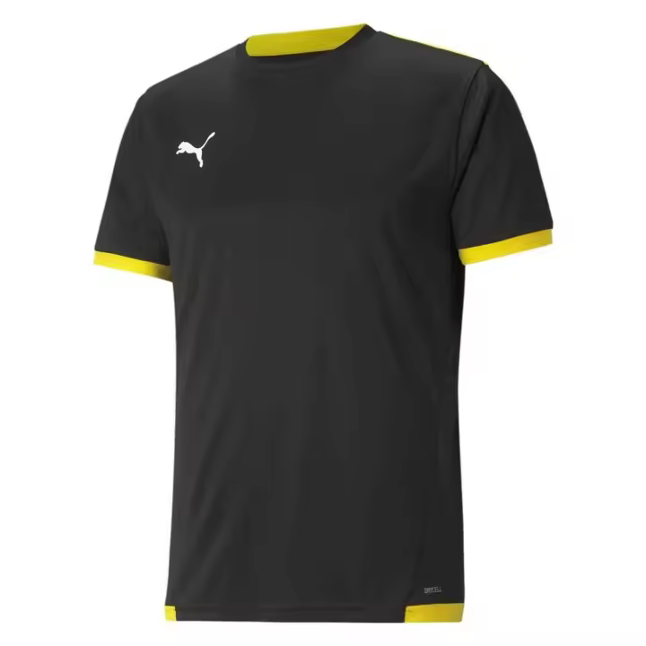 Camiseta de Manga Corta Puma Teamliga para hombre en color negro - 1