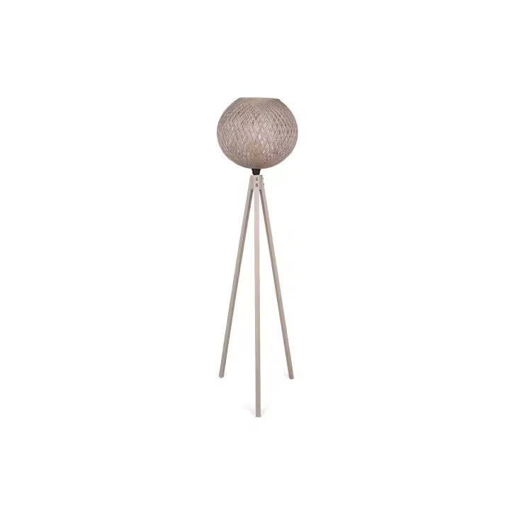 Lámpara de pie WELLHOME con Estructura de MDF  color Crema - 1