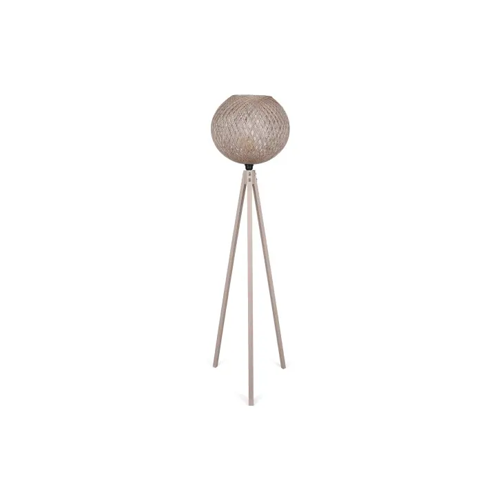 Lámpara de pie WELLHOME con Estructura de MDF  color Crema - 1