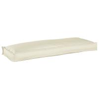 Cojín Exterior vidaXL Crema Poliéster 110 x 40 x 8 cm Cojín para sillas - details 1