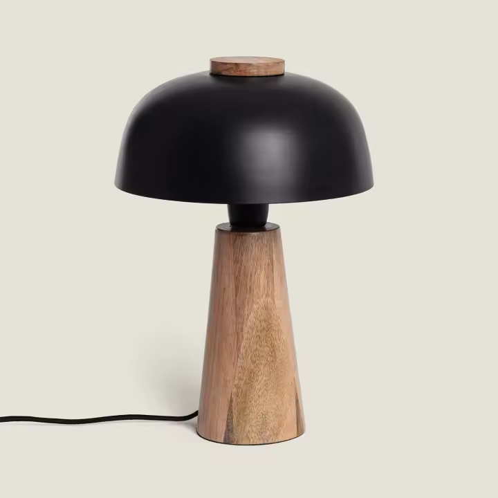 Ledkia Lámpara de Mesa Metal Nagama Negro - 1