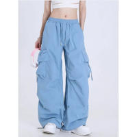 Pantalones Cargo Americanos Para Mujer Estilo Harajuku Y2K High Street Con Grandes Bolsillos Pantalones Anchos De Otoño Para Baile De Jazz Hip-Hop - details 8