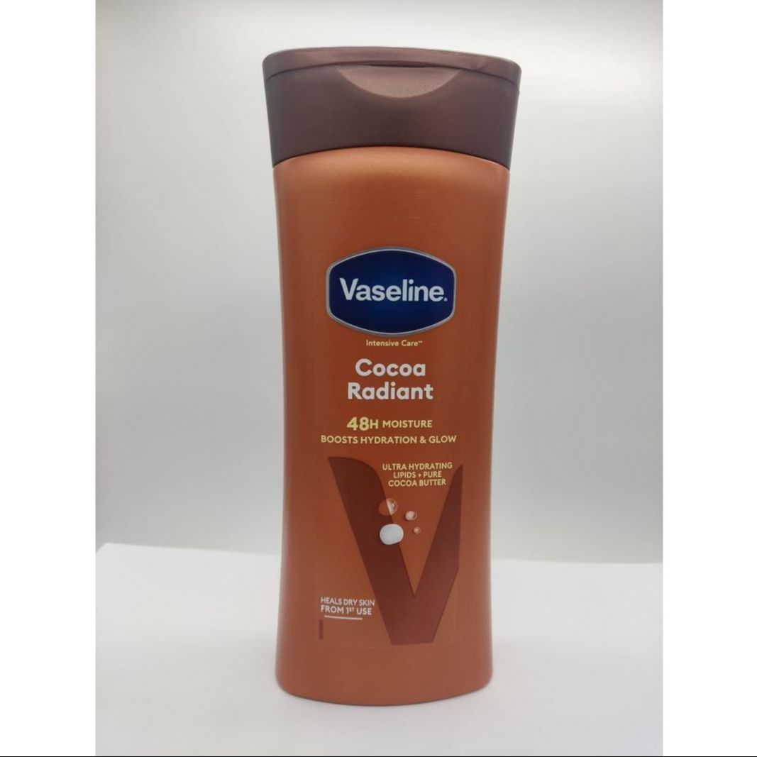 UNILEVER VASELINE COCOA RADIANT BOOSTS HYDRATION & GLOW ULTRA HYDRATING COCOA BUTTER 400ML